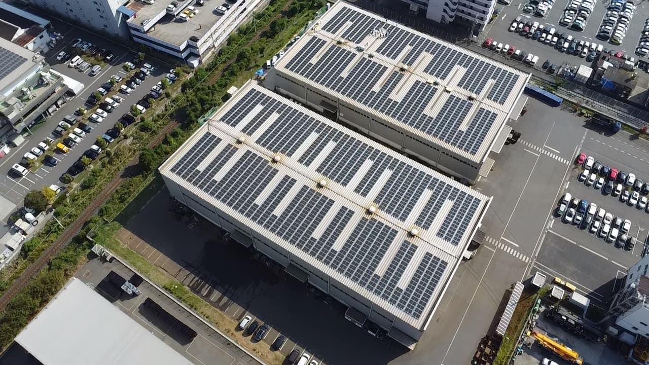 太陽光発電システム空撮