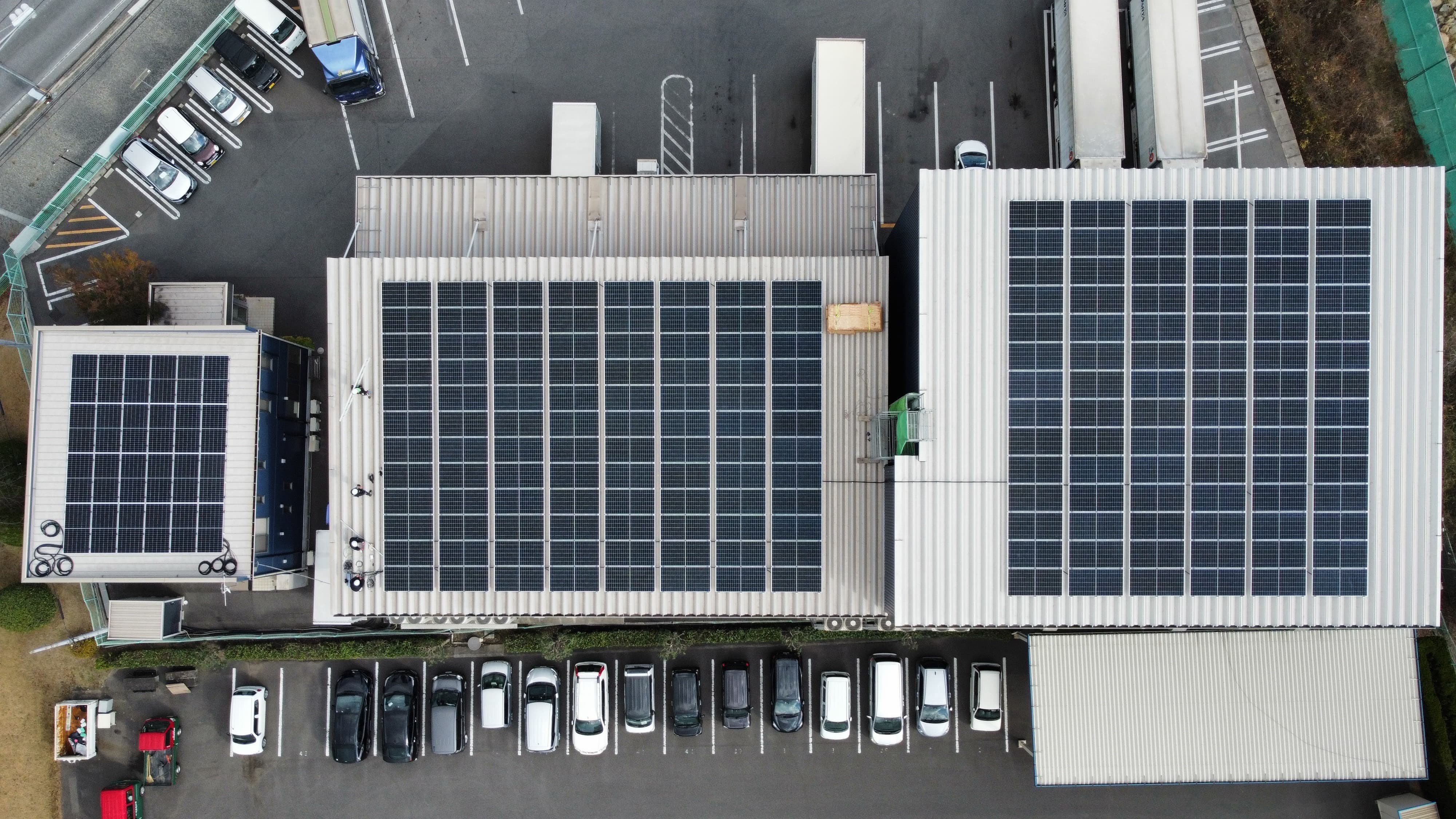 冷蔵運搬会社様の太陽光設備