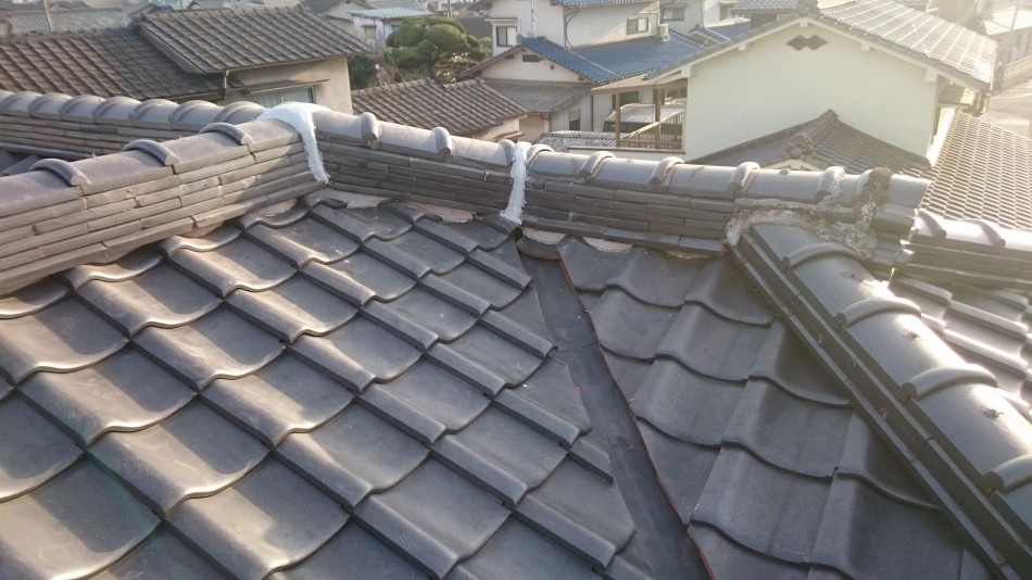 神辺町にて雨漏り修理工事を行いました！