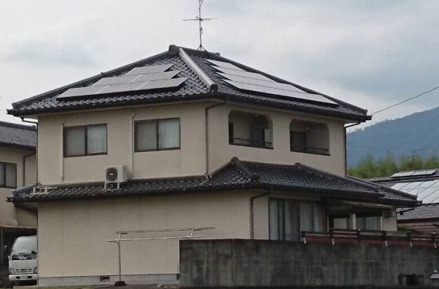 岡山県津山市にて三菱電機製のモジュールを使用！施工いたしました！