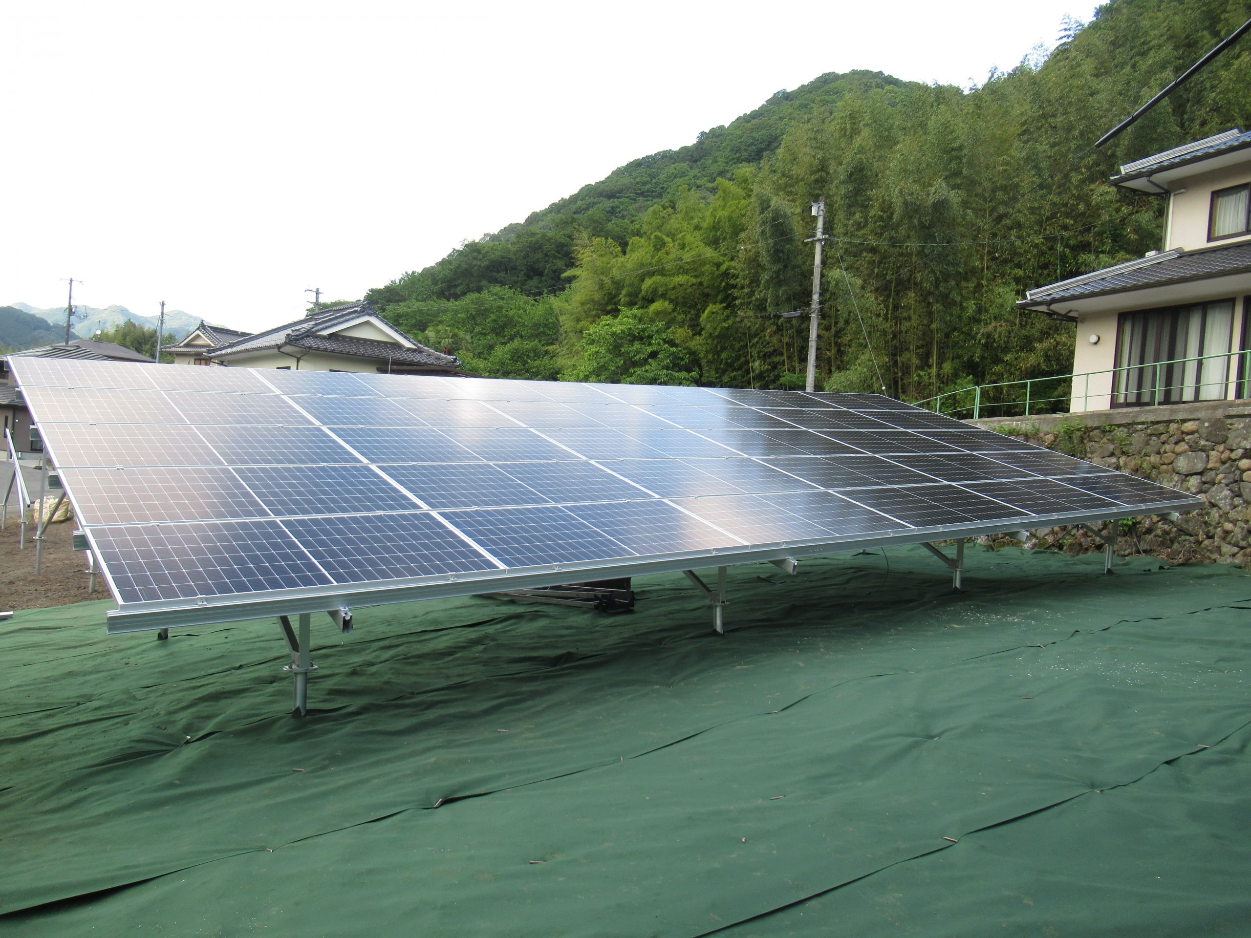 広島県府中市父石　自社　父石発電所　太陽光発電システム施工実績