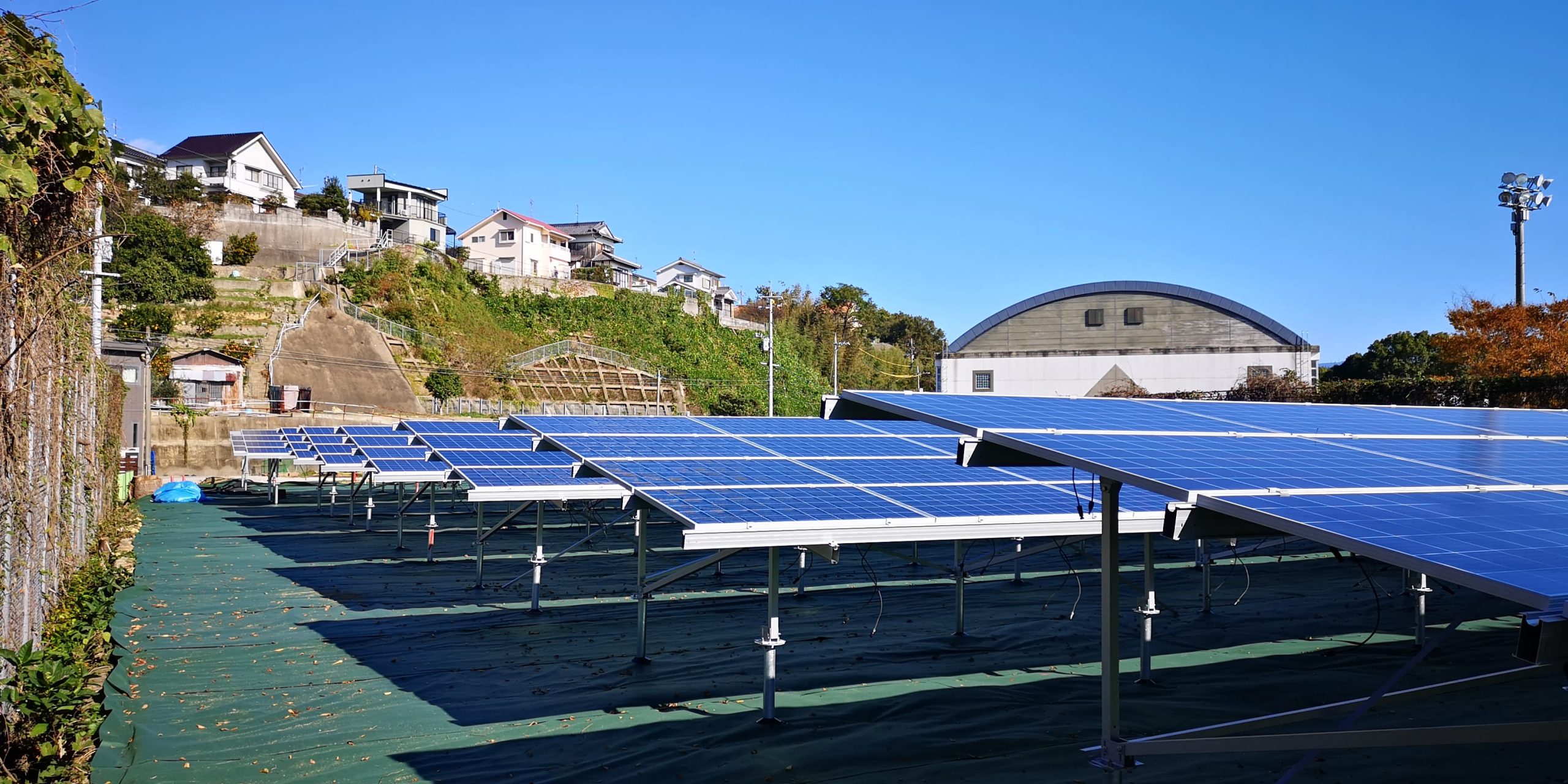 広島県呉市音戸町　Ｍ様　　高圧太陽光発電システム施工実績