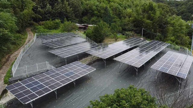 広島県福山市新市町戸手　(株)Ｐ様　太陽光発電システム施工実績