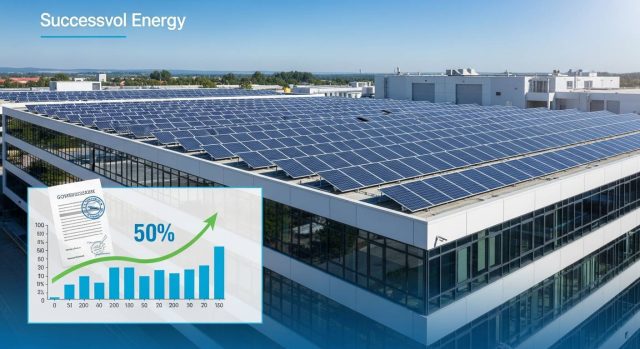 高圧太陽光発電の導入で法人の電気代が半減した実例と補助金活用法